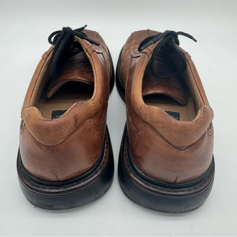 London Underground Maltese Brown Leather Lace Up Chunky Y2K Casual Shoe Size 9